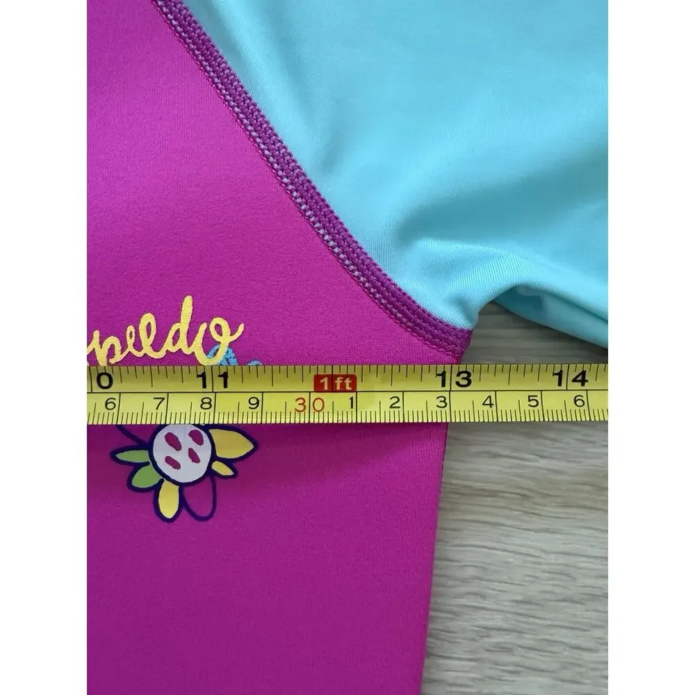 Speedo Kids Neoprene Swimsuit One Piece Girls Size 7-8 UV Thermal Suit NWT